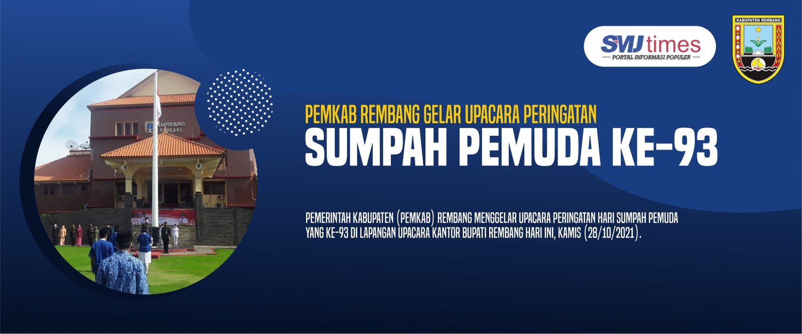Pemkab Rembang Gelar Upacara Peringatan Sumpah Pemuda ke-93