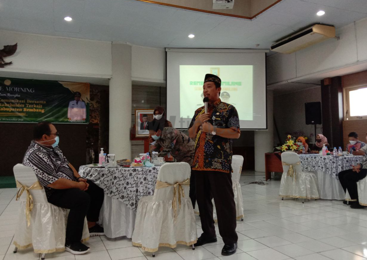 Grafik Pencapaian Program Pemkab Rembang Menurun Selama Pandemi