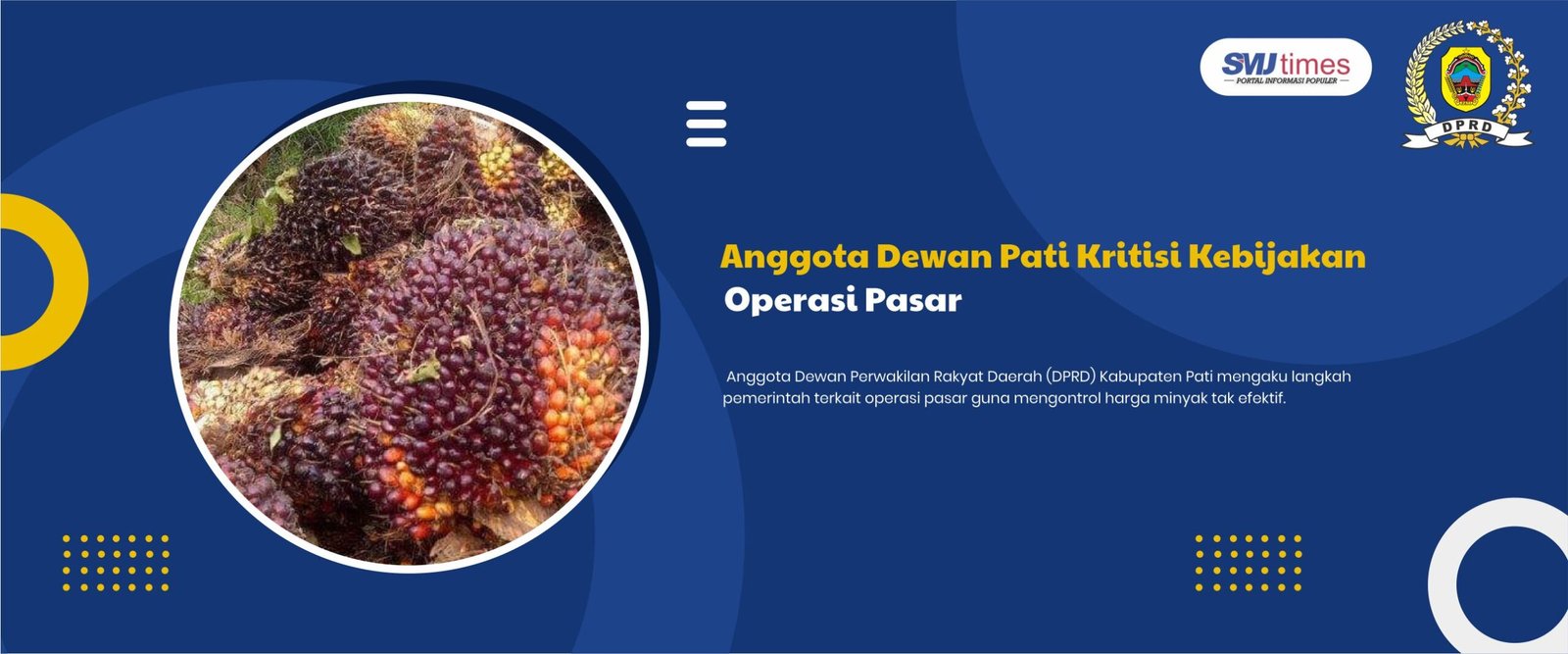 Anggota Dewan Pati Kritisi Kebijakan Operasi Pasar