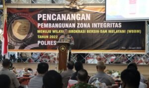 Polres Pati Adakan Giat Pencanangan Pembangunan Zona Integritas