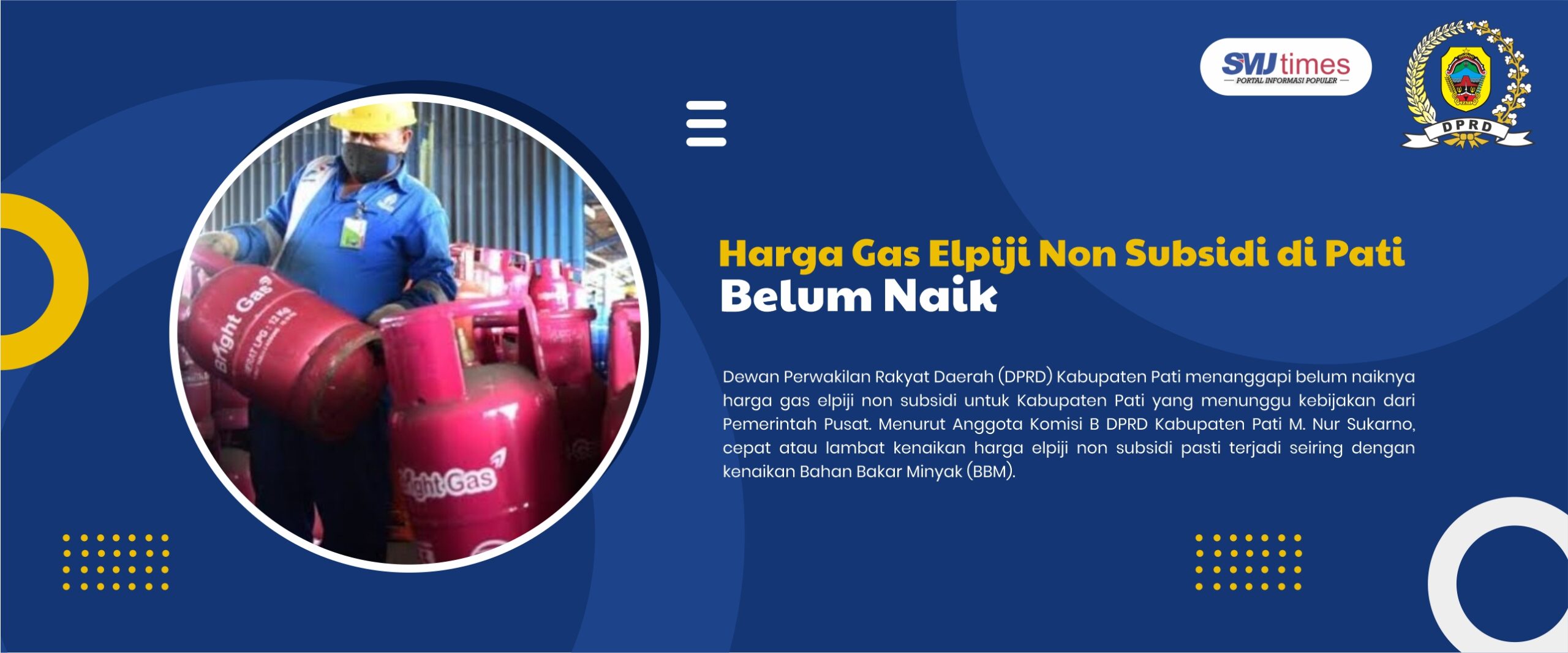 Harga Gas Elpiji Non Subsidi di Pati Belum Naik