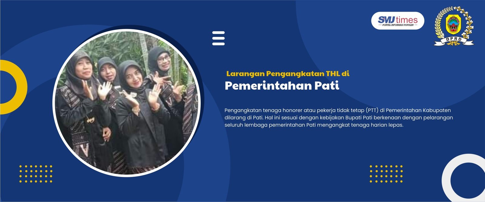 Larangan Pengangkatan THL di Pemerintahan Pati