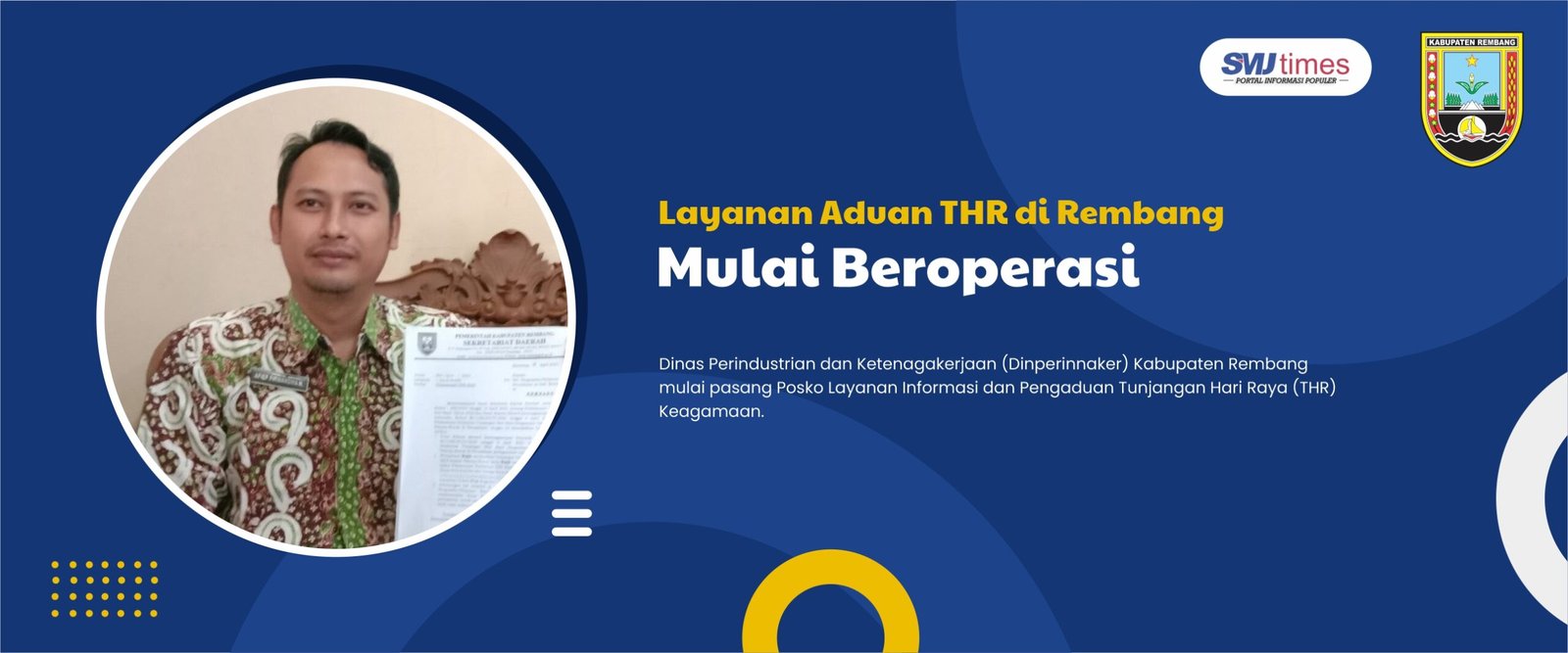 Layanan Aduan THR di Rembang Mulai Beroperasi