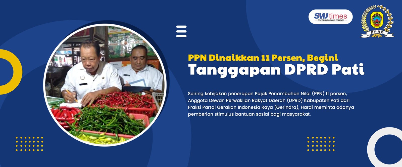 PPN Dinaikkan 11 Persen, Begini Tanggapan DPRD Pati