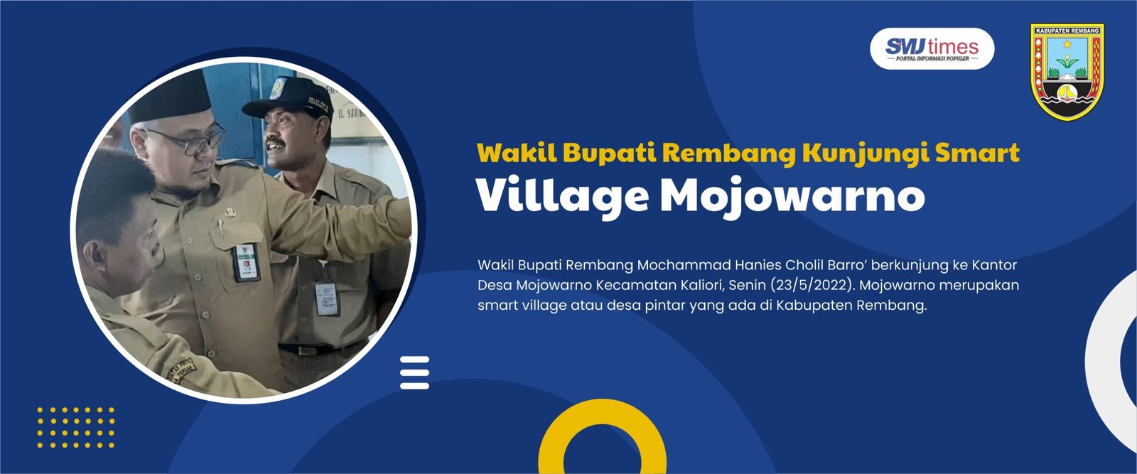 Wakil Bupati Rembang Kunjungi Smart Village Mojowarno