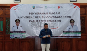 Pemkab Rembang Mendapat Penghargaan UHC dari BPJS Kesehatan