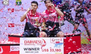 Foto: Leo/Daniel - Indonesia Menyabet Dua Nomor Juara di Indonesia Masters 2023/ Instagram @badminton.ina