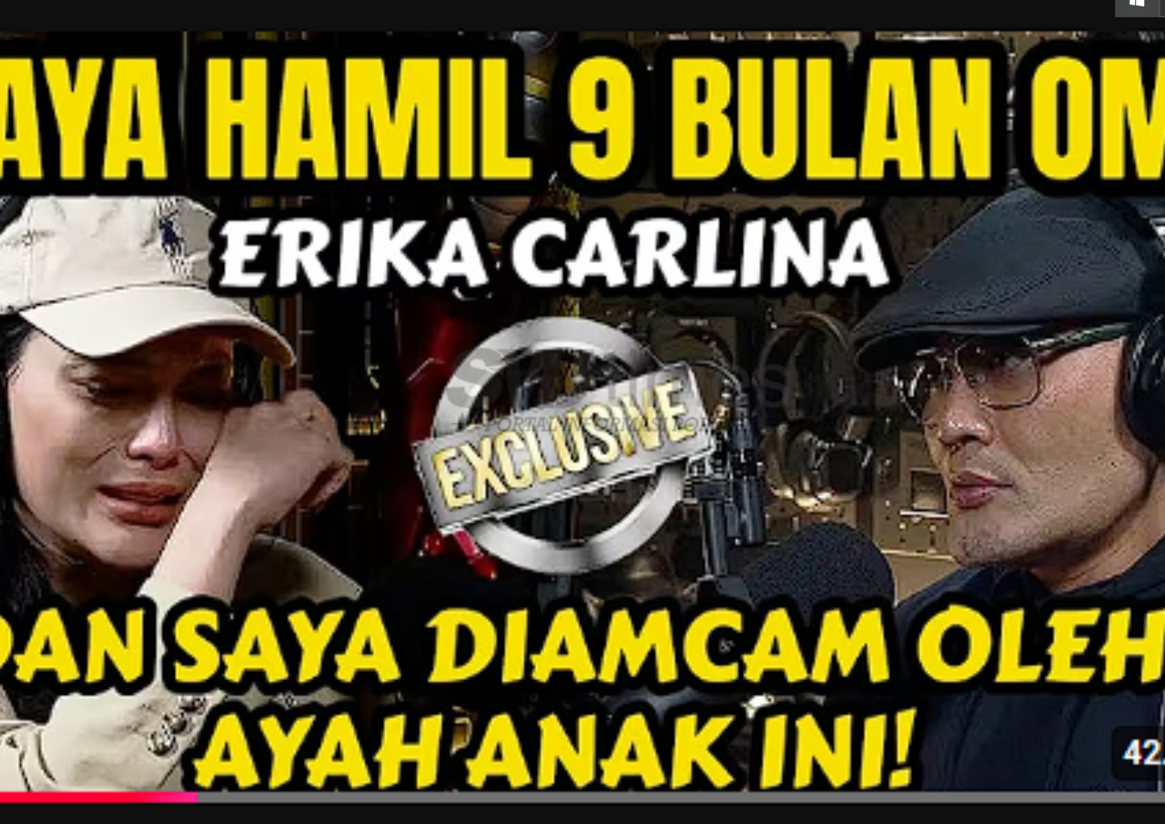Foto: tayangan eksklusif pengakuan Erika Carlina (sumber: YouTube)