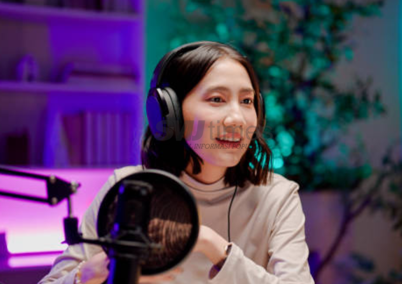 Foto: Ilustrasi orang melakkan Podcast (sumber: istock)