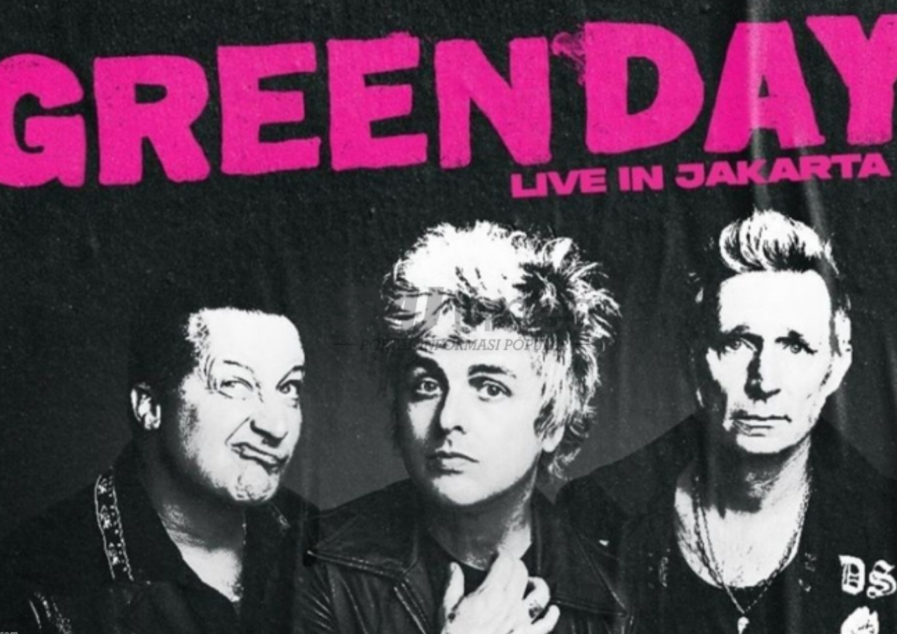 Foto: band punk rock asal California, Green Day (sumber: telkomsel)