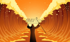Foto: ilustrasi Nabi Musa membelah Laut Merah (sumber: istock)