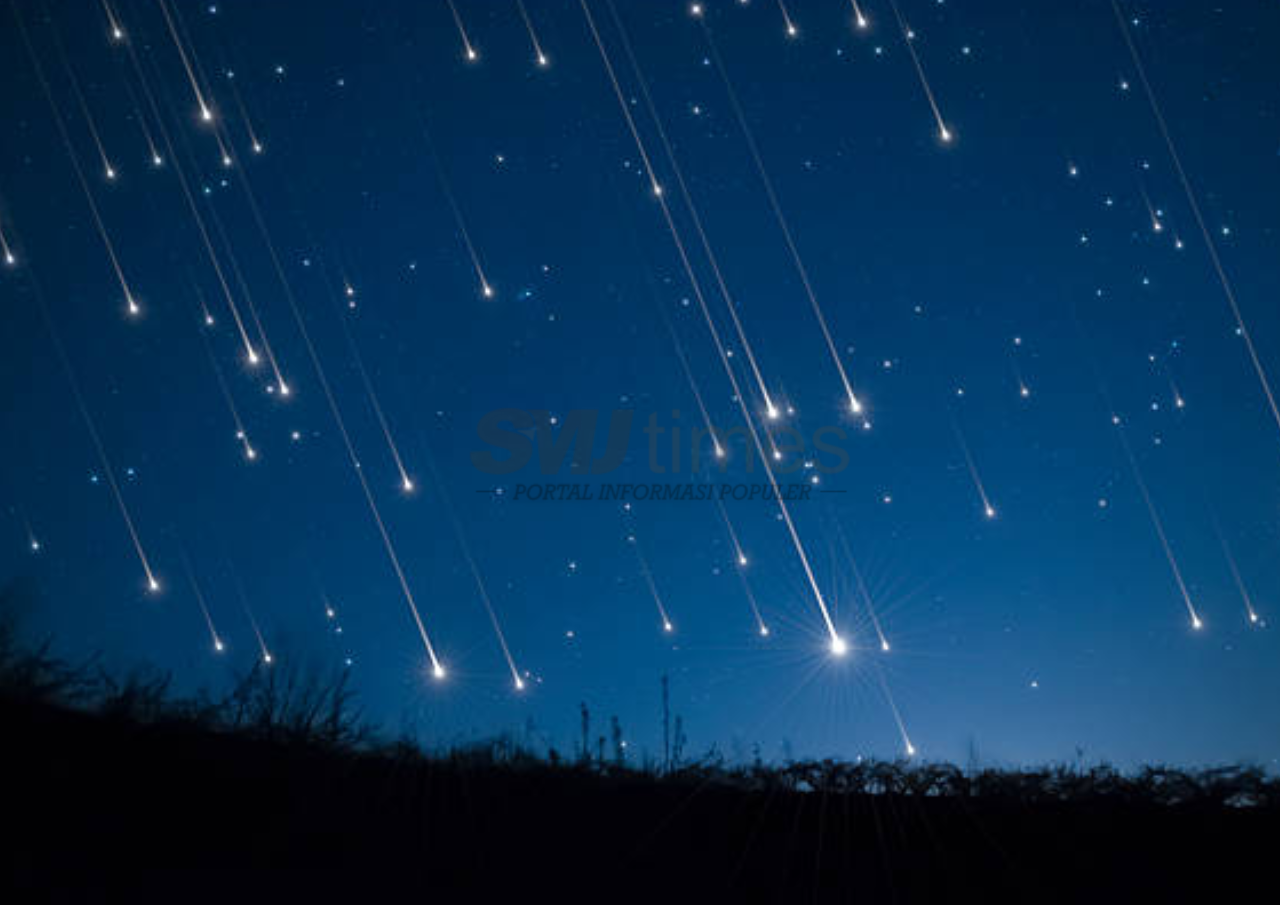 Foto: ilustrasi hujan meteor (sumber: istock)
