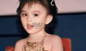 Foto: Agnes Monica kecil (sumber: Facebook)