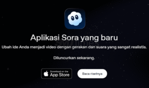Foto: Tampilan Aplikasi Sora buatan OpenAI (sumber: OpenAI)