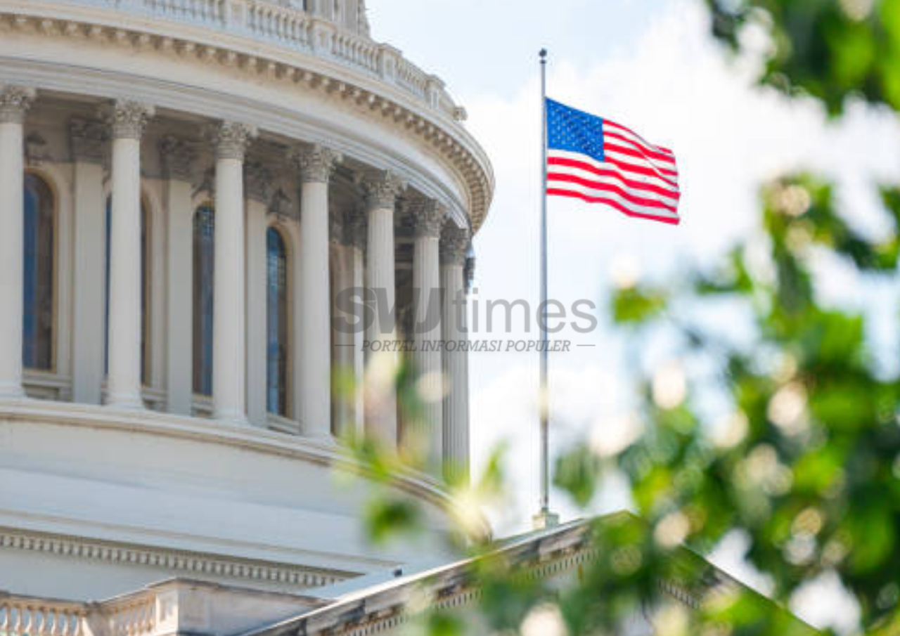 Foto: Potret Bendera Amerika Serikat (sumber: istock)