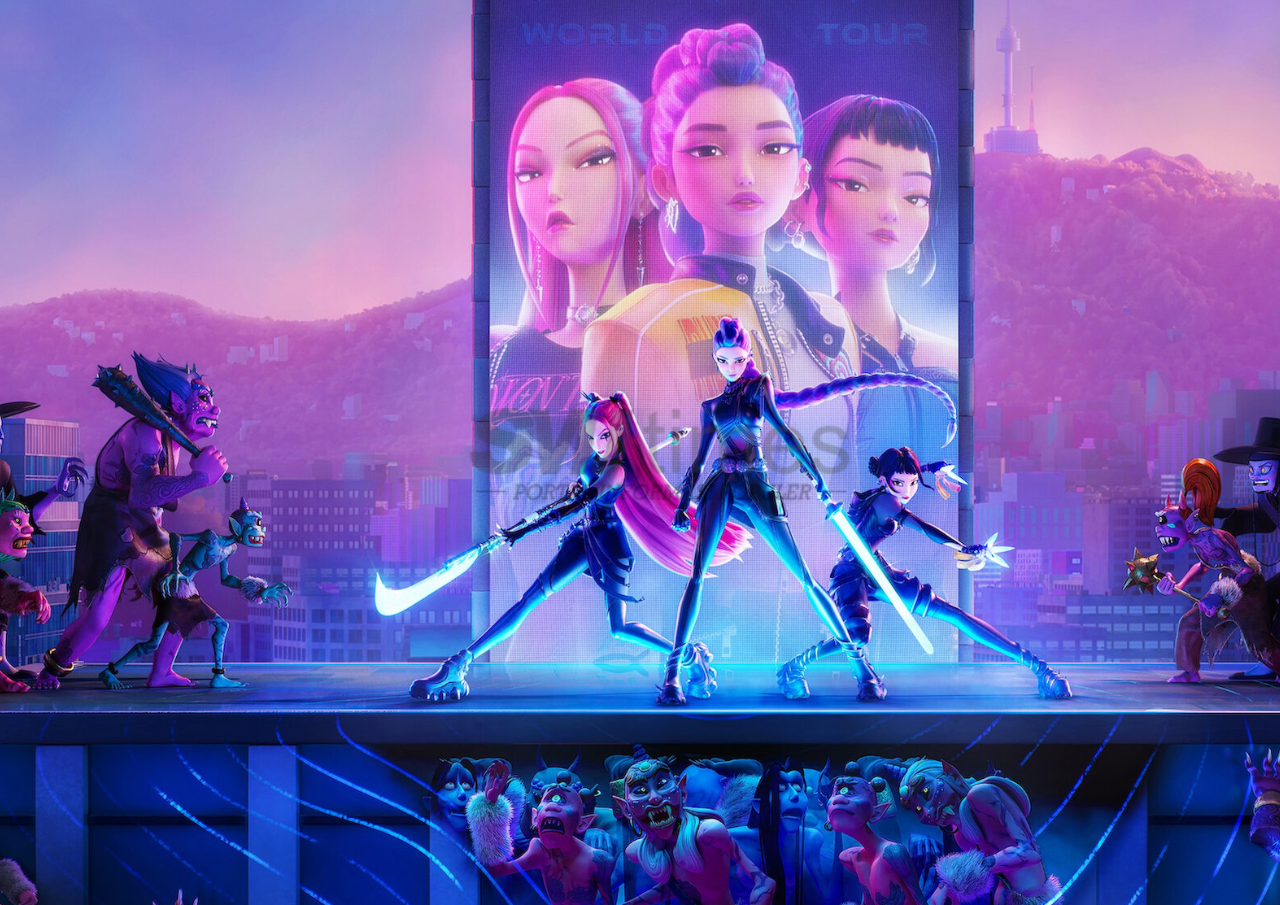 KPop Demon Hunters Masuk Tiga Besar di Global Top 10 Movies Netflix