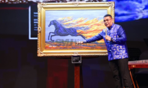 Lukisan Kuda Api Karya SBY Jadi Rebutan Konglomerat, Menang di Angka Rp6,5 Miliar