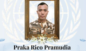 Prajurit TNI Praka Rico Dinyatakan Gugur di Lebanon, UNIFIL Beri Penghormatan Terakhir