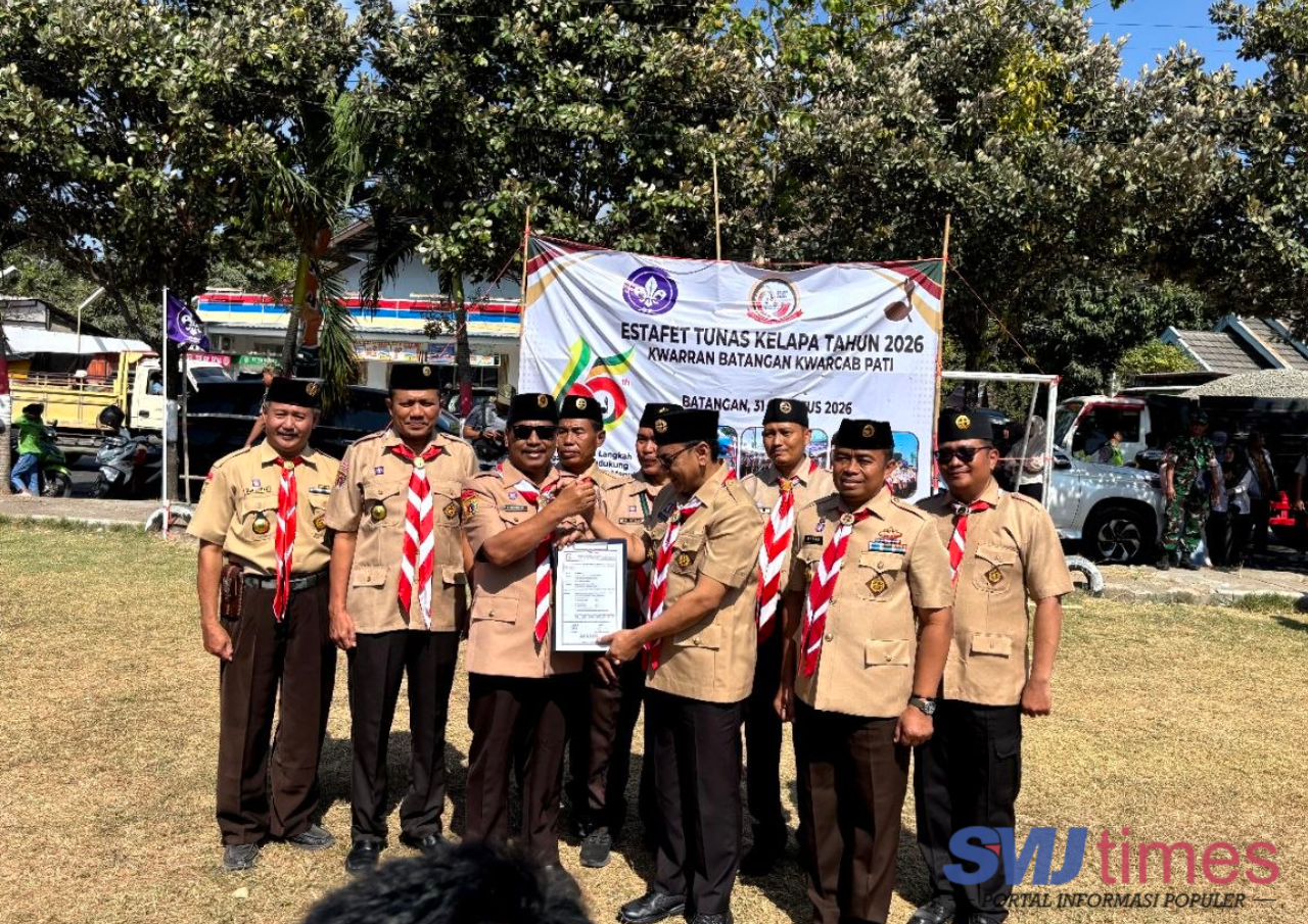 Plt Bupati Pati Terima Pataka dari Rembang, Tanda Berlanjutnya ETK Pramuka Jawa Tengah 2026